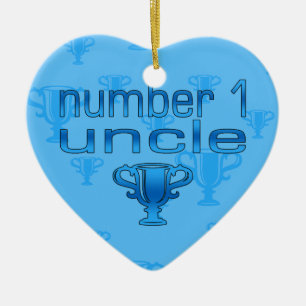 Number 1 Uncle Ceramic Ornament