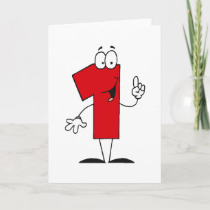 Number 1st Birthday T shirts and Gifts Card