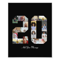 Number 20 Photo Collage