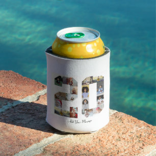 Number 20 Photo Collage Can Cooler