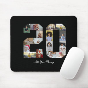 Number 20 Photo Collage Mouse Pad
