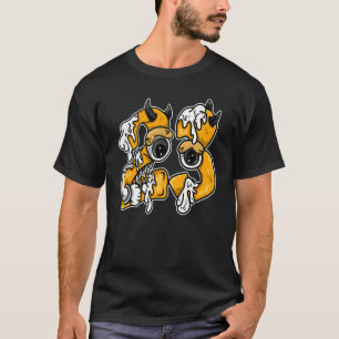Number 23 Dripping OG Yellow Toe 1s Matching T-Shirt