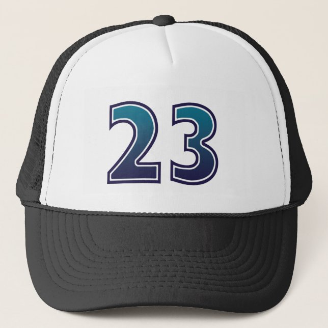 Number 23 trucker hat (Front)