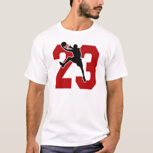 NUMBER 23 WITH BASKETBALL PLAYER T-Shirt