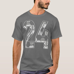 Number 24 Jersey 24 Mom Player Fan 1 T-Shirt