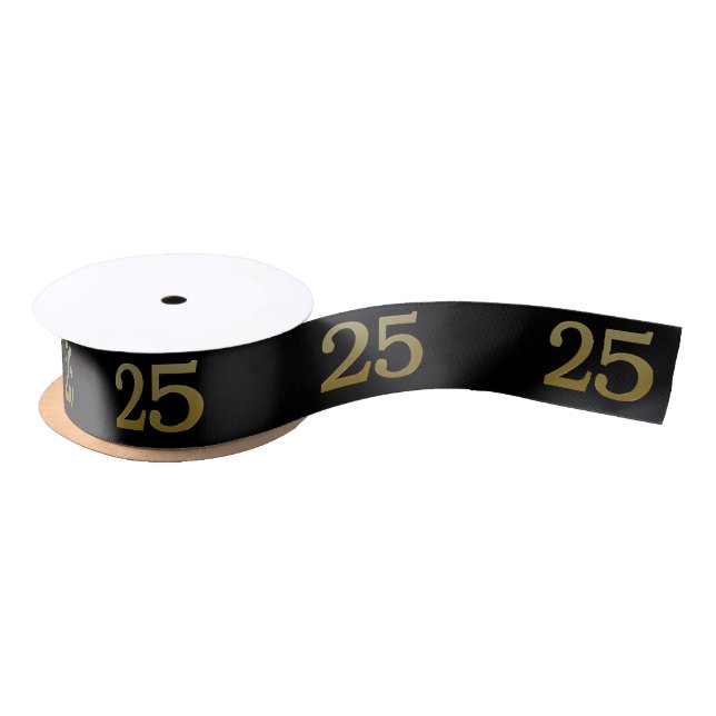 Number 25 Satin Ribbon (Spool)