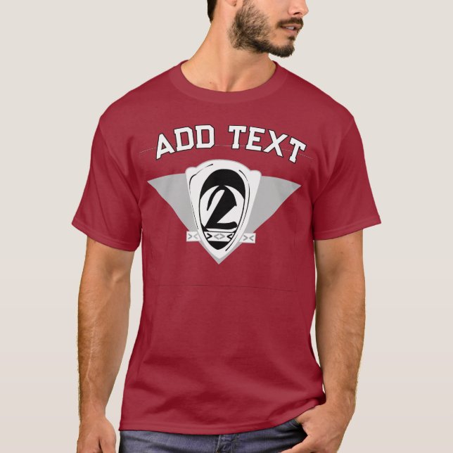Number 2 Alien Space Symbol T-Shirt (Front)