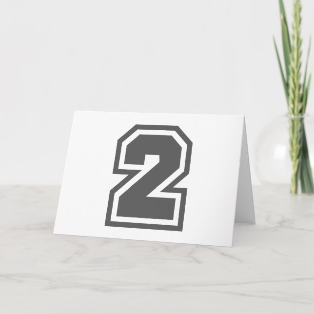 Number 2 card (Front)