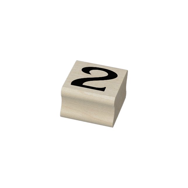 Number 2 Rubber Art Stamp (Stamp)