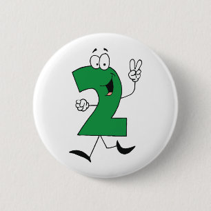 Number 2nd Birthday Tshirts and Gifts 2 Inch Round Button