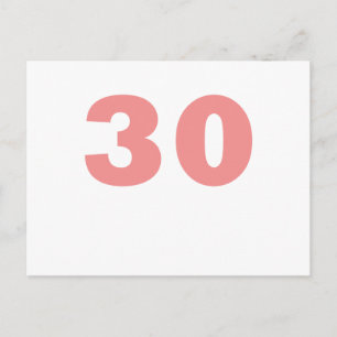 Number 30! postcard