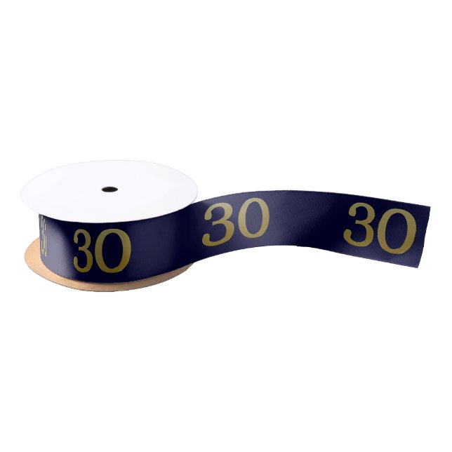 Number 30 Satin Ribbon (Spool)