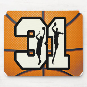 Number 31 Basketball Mouse Pad