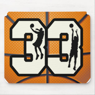 Number 33 Basketball Mouse Pad