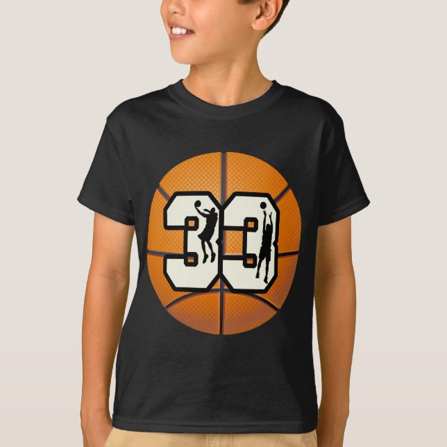 Number 33 Basketball T-Shirt (Front)
