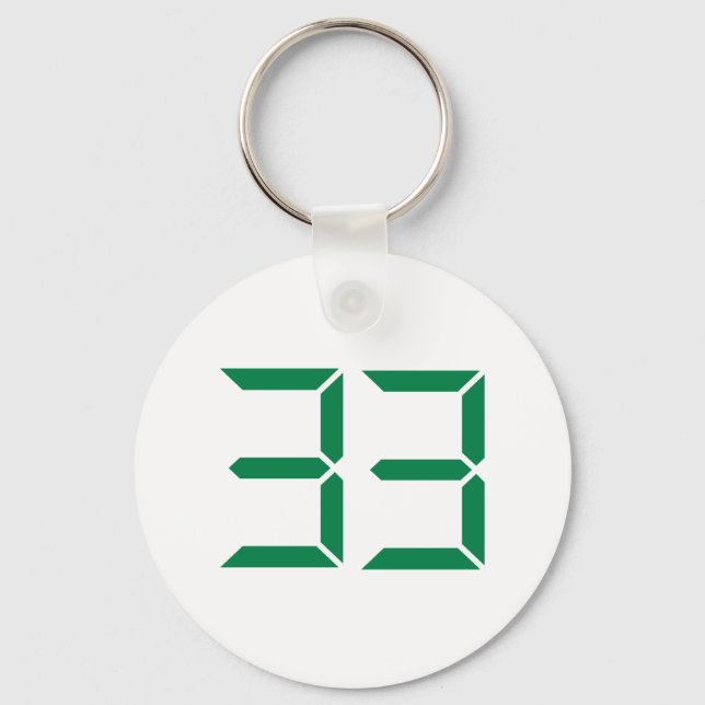 Number – 33 keychain (Front)