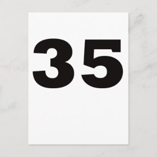 Number 35! postcard