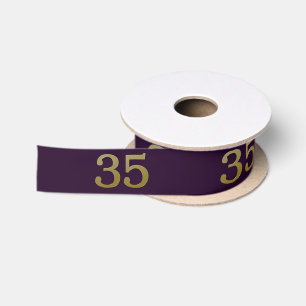 Number 35 Satin Ribbon