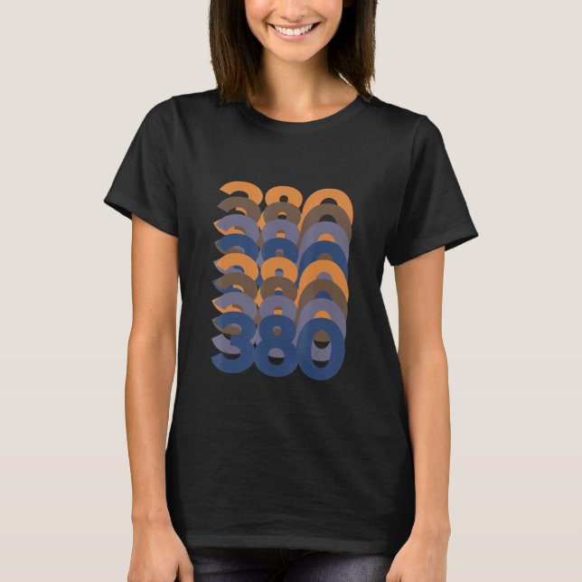 Number 380 Shoes Match Boost 380 Covellite T-Shirt (Front)