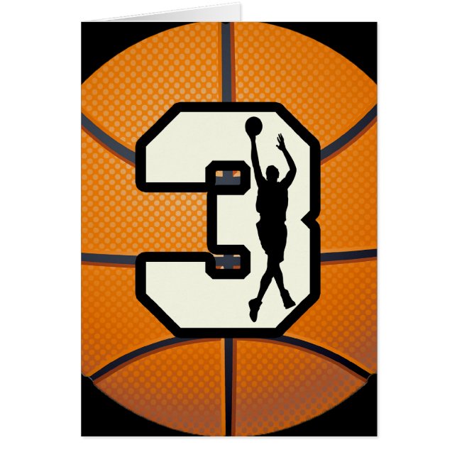 Number 3 Basketball and Players (Front)