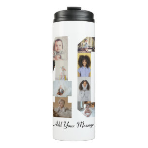 Number 40 Photo Collage Thermal Tumbler
