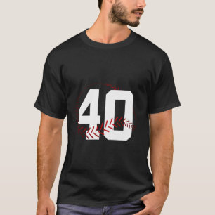NUMBER 40 YEARS BASEBALL 40TH BIRTHDAY T-Shirt