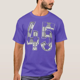 Number 45 Jersey 45 Mom Player Fan 1 T-Shirt
