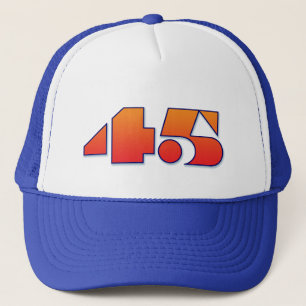 Number 45 trucker hat
