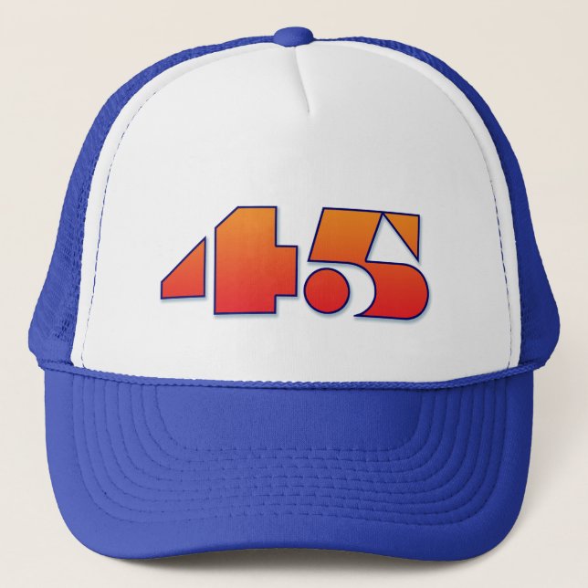 Number 45 trucker hat (Front)