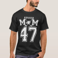 Number 47 Custom Proud Hockey Mom Personalized For