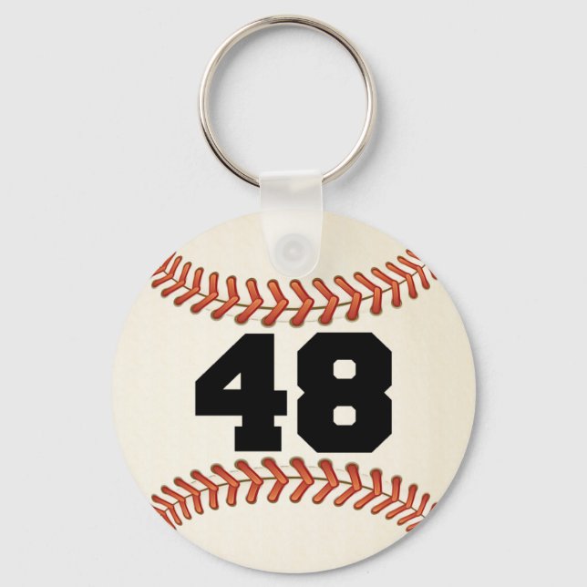 Number 48 Baseball Keychain (Front)