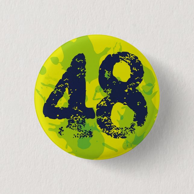 Number 48 batch 1 inch round button (Front)