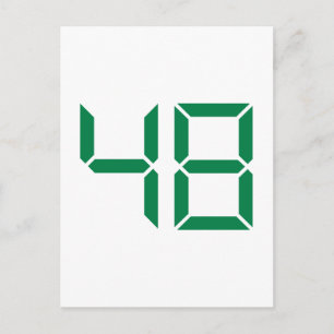 Number – 48 postcard