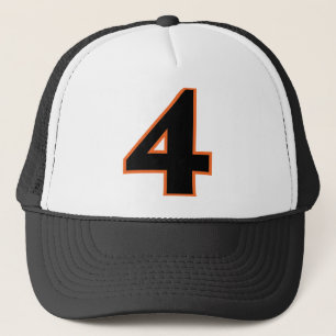 Number "4" trucker hat