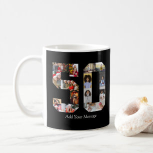 Number 50 Photo Collage Coffee Mug
