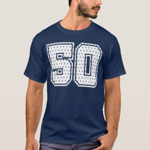 Number 50 Sportseam 50th Jersey Varsity Birthday F T-Shirt