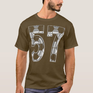 Number 57 Jersey 57 Mom Player Fan 1 T-Shirt