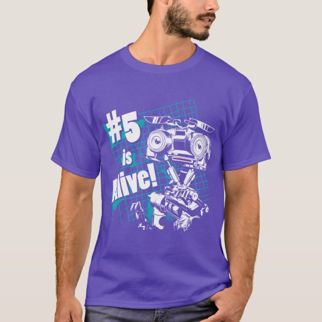 Number 5 is Alive funny retro T-Shirt (Front)