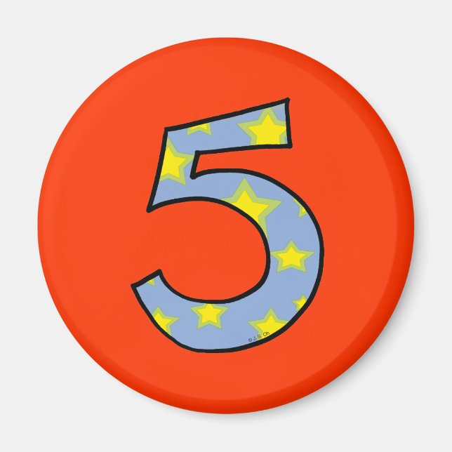 Number 5 magnet (Front)