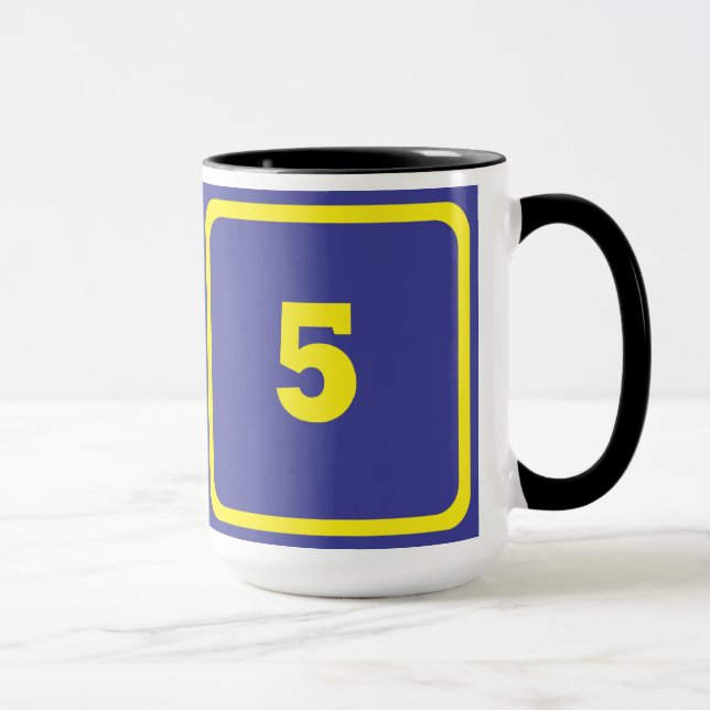 Number 5 mug (Right)