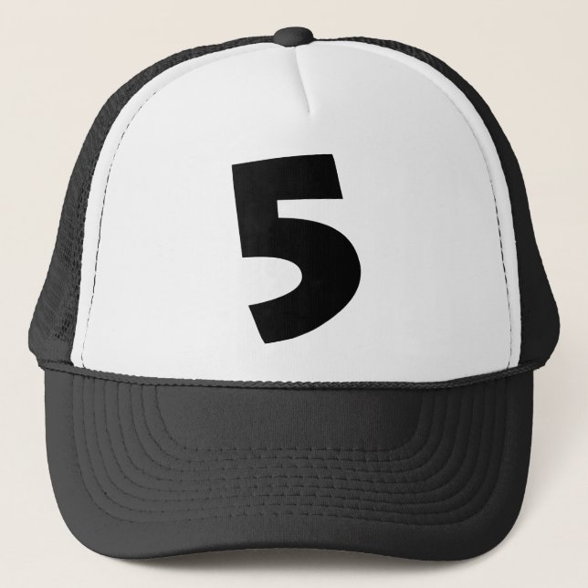 Number "5" trucker hat (Front)