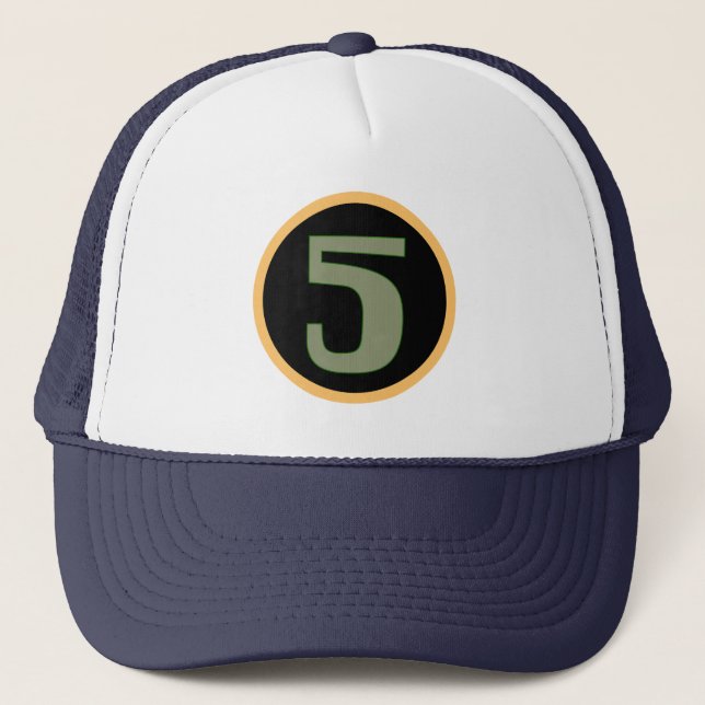 Number 5 trucker hat (Front)