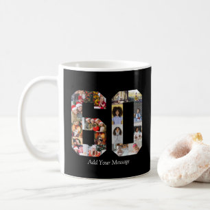 Number 60 Photo Collage Coffee Mug