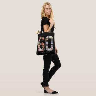 Number 60 Photo Collage Tote Bag