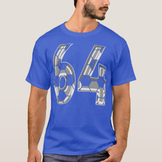 Number 64 Jersey 64 Mom Player Fan T-Shirt