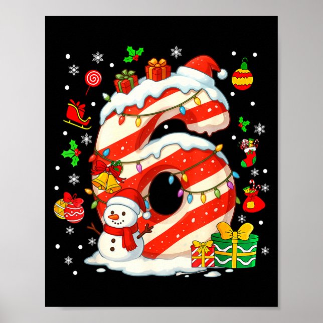 Number 67 Christmas Candy 6 7 Six Seven 6 7 Matchi Poster (Front)