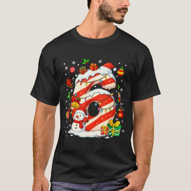 Number 67 Christmas Candy 6 7 Six Seven 6 7 Matchi T-Shirt (Front)