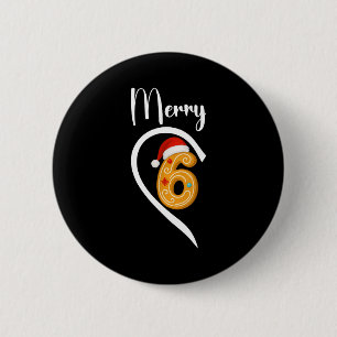 Number 67 Matching Christmas 6 7 Six Seven 6 7 Mem 2 Inch Round Button