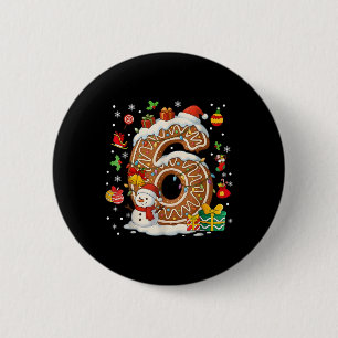 Number 67 Matching Christmas 6 7 Six Seven 6 7 Mem 2 Inch Round Button