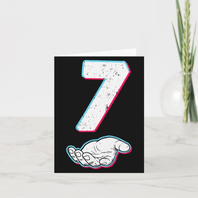 Number 67 Matching Six Seven 6 7 Meme 6 7 Hallowee Card (Front)